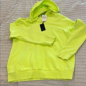 Kut from the Kloth Yellow Oversized Long Sleeve Hoodie